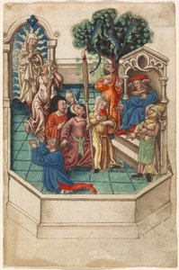 La calumnia de Apeles (fol. 6 recto) de French early 16th Century
