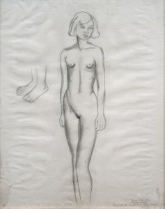Retrato desnudo de mi prima Ady Weber de Frida Kahlo
