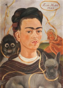 Autorretrato con changuito de Frida Kahlo