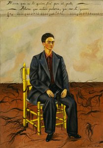 Autorretrato con el pelo recortado de Frida Kahlo