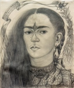 Autorretrato dedicado a Marte R. Gómez de Frida Kahlo