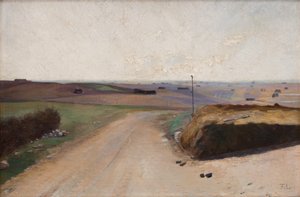 Un paisaje. La isla de Mors, Jutlandia de Fridolin Johansen