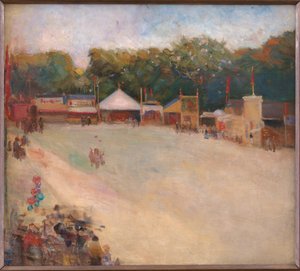 Una tarde de verano en la feria del parque de los ciervos, al norte de Copenhague de Fridolin Johansen