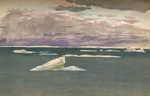 Al borde del hielo - Tormenta que se avecina, 14 de septiembre de 1893, 1897 de Fridtjof Nansen