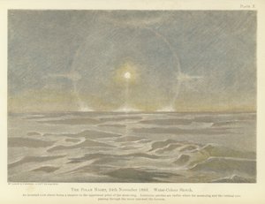La noche polar, 24 de noviembre de 1893, boceto en acuarela