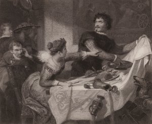 Shakespeare: La fierecilla domada (grabado) de Friedrich Schwoerer