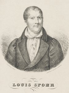 Retrato de Louis Spohr 1784-1859, c. 1830-1840 de Friedrich August Fricke