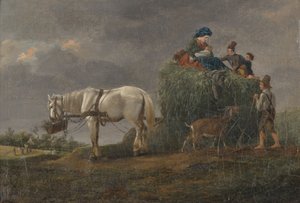 El carro de heno de Friedrich August Mathias Gauermann