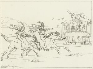 Ilustración para el Fausto de Goethe de Friedrich August Moritz Retzsch