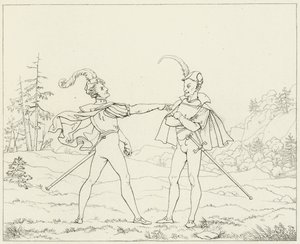 Ilustración para el Fausto de Goethe de Friedrich August Moritz Retzsch