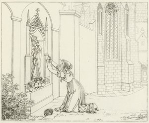 Ilustración para Fausto de Goethe de Friedrich August Moritz Retzsch