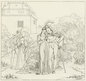Ilustración para Fausto de Goethe de Friedrich August Moritz Retzsch