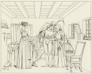 Ilustración para Fausto de Goethe de Friedrich August Moritz Retzsch