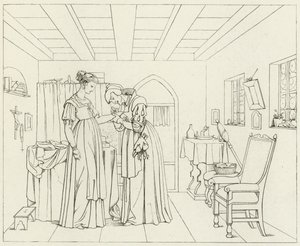 Ilustración para Fausto de Goethe de Friedrich August Moritz Retzsch