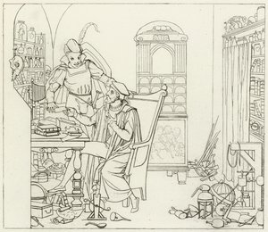 Ilustración para Fausto de Goethe de Friedrich August Moritz Retzsch