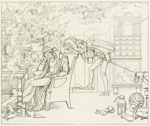 Ilustración para Fausto de Goethe de Friedrich August Moritz Retzsch