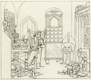 Ilustración para Fausto de Goethe de Friedrich August Moritz Retzsch