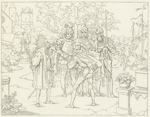 Ilustración para Fausto de Goethe de Friedrich August Moritz Retzsch