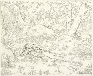 Ilustración para Fausto de Goethe de Friedrich August Moritz Retzsch