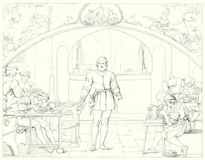 Ilustración para Lied von der Glocke de Schiller, o La Canción de la Campana de Friedrich August Moritz Retzsch