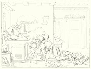 Ilustración para Lied von der Glocke de Schiller de Friedrich August Moritz Retzsch