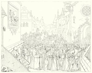 Ilustración para Lied von der Glocke de Schiller, o La canción de la campana de Friedrich August Moritz Retzsch