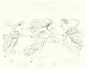 Ilustración para Lied von der Glocke de Schiller de Friedrich August Moritz Retzsch