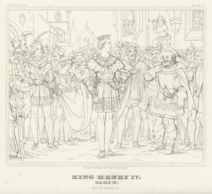 El Rey Enrique IV, Parte II, Acto V, Escena 5 de Friedrich August Moritz Retzsch