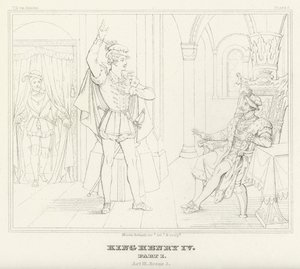 Rey Enrique IV, Parte I, Acto III, Escena 3 de Friedrich August Moritz Retzsch
