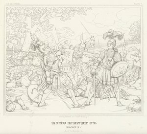 El Rey Enrique IV, Parte I, Acto V, Escena 4 de Friedrich August Moritz Retzsch