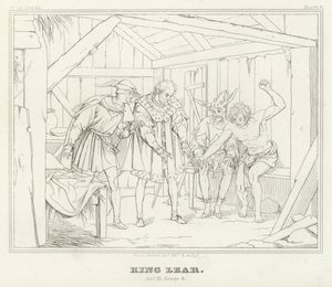 Rey Lear, Acto III, Escena 6 (grabado)