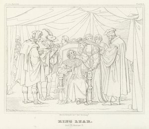 El Rey Lear, Acto IV, Escena 7 de Friedrich August Moritz Retzsch