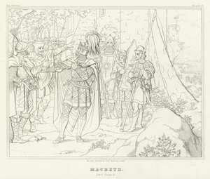 Macbeth, Acto V, Escena 5 de Friedrich August Moritz Retzsch