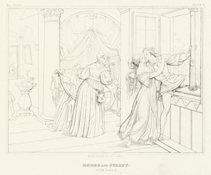 Romeo y Julieta, Acto III, Escena 5 de Friedrich August Moritz Retzsch
