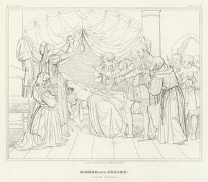 Romeo y Julieta, Acto IV, Escena 5 de Friedrich August Moritz Retzsch