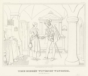 Las Alegres Comadres de Windsor, Acto III, Escena 4 (grabado)