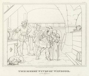 Las Alegres Comadres de Windsor, Acto II, Escena 2 (grabado)
