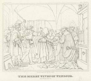 Las Alegres Comadres de Windsor, Acto IV, Escena 2 (grabado)