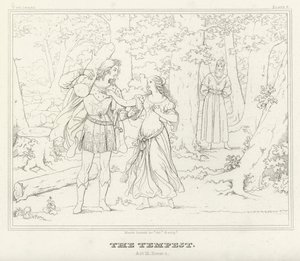 La Tempestad, Acto III, Escena 1 (grabado)