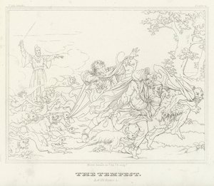 La Tempestad, Acto IV, Escena 1 de Friedrich August Moritz Retzsch