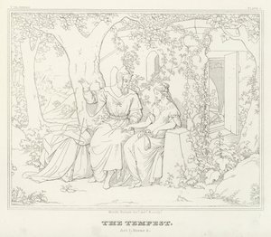 La Tempestad, Acto I, Escena 2 de Friedrich August Moritz Retzsch