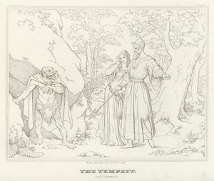 La Tempestad, Acto I, Escena 2 de Friedrich August Moritz Retzsch