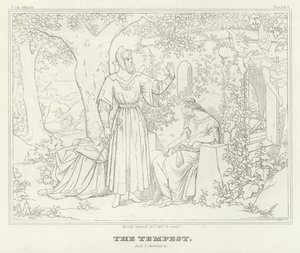 La Tempestad, Acto I, Escena 2 de Friedrich August Moritz Retzsch