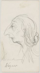 Caricatura de Cosima Wagner