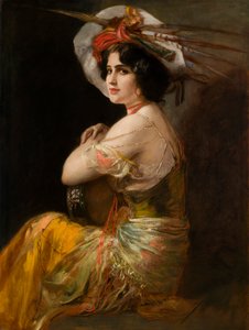 Rosario Guerrero como Carmen, c. 1908 de Friedrich August von Kaulbach