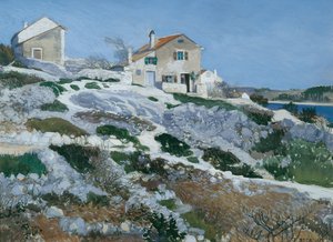 Casas de pescadores en Lussin de Friedrich Beck