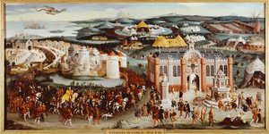 Encuentro de Francois I de Francia y Enrique VIII de Inglaterra en el Camp du Drap d