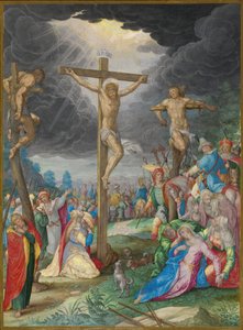 La crucifixión de Friedrich Brentel after Aegidius Sadeler II after Christoph Schwarz