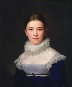 Retrato de Lina Groger, la hija adoptiva del Artista, 1815 de Friedrich Carl Groger
