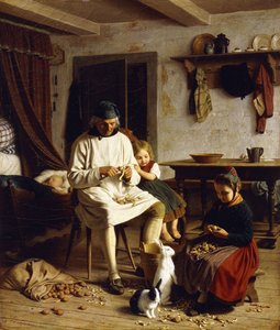 Tareas familiares, 1859 de Friedrich Edouard Meyerheim
